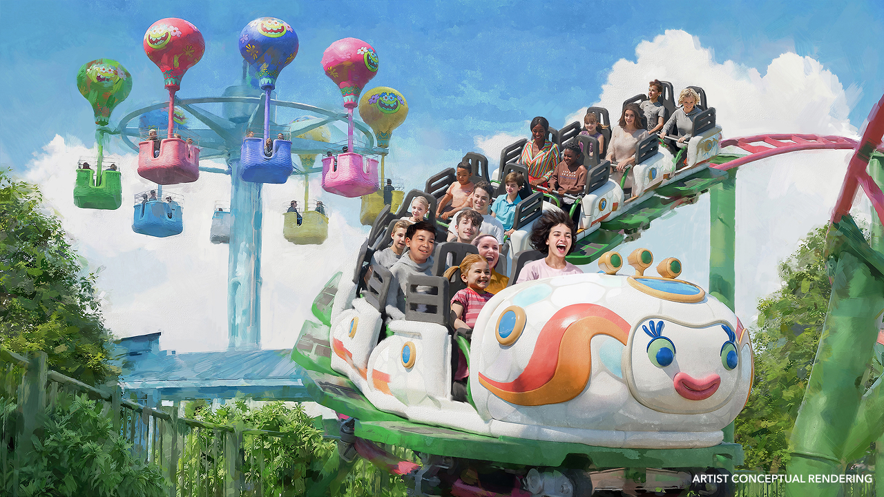 e_DreamWorks' TrollsFest Rhonda's TrollsFest Express rendering