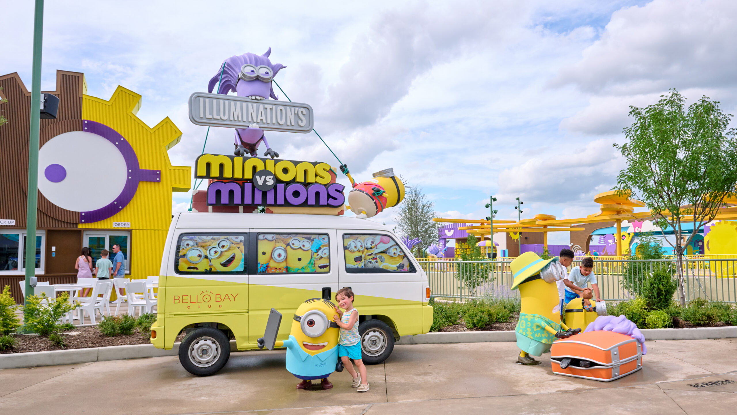 Guests step into the mayhem of a spirited water battle, full of unexpected surprises that only Illumination’s iconic Minions can deliver. Grab a water blaster and join the action.