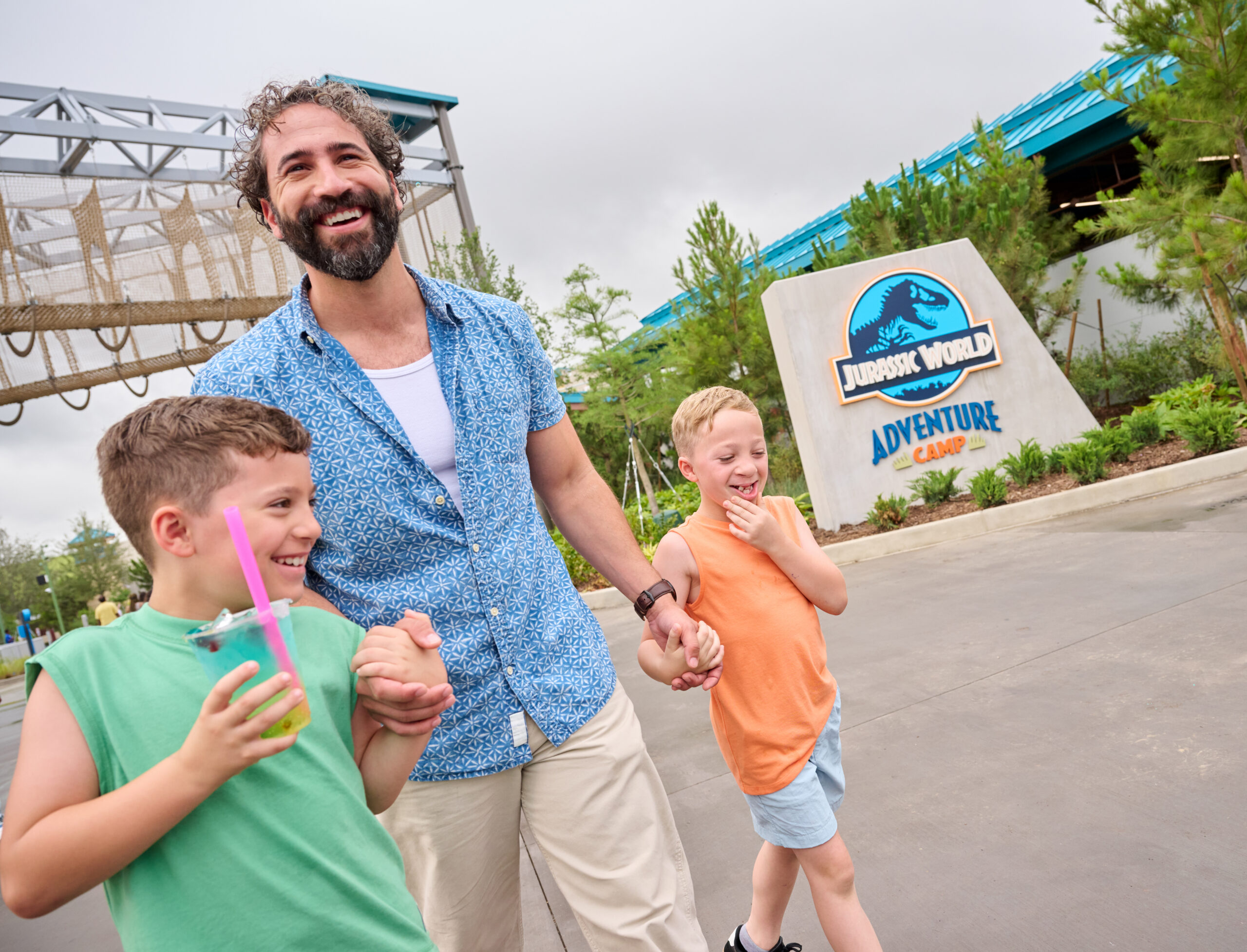 Guests enjoy Jurassic World Adventure Camp