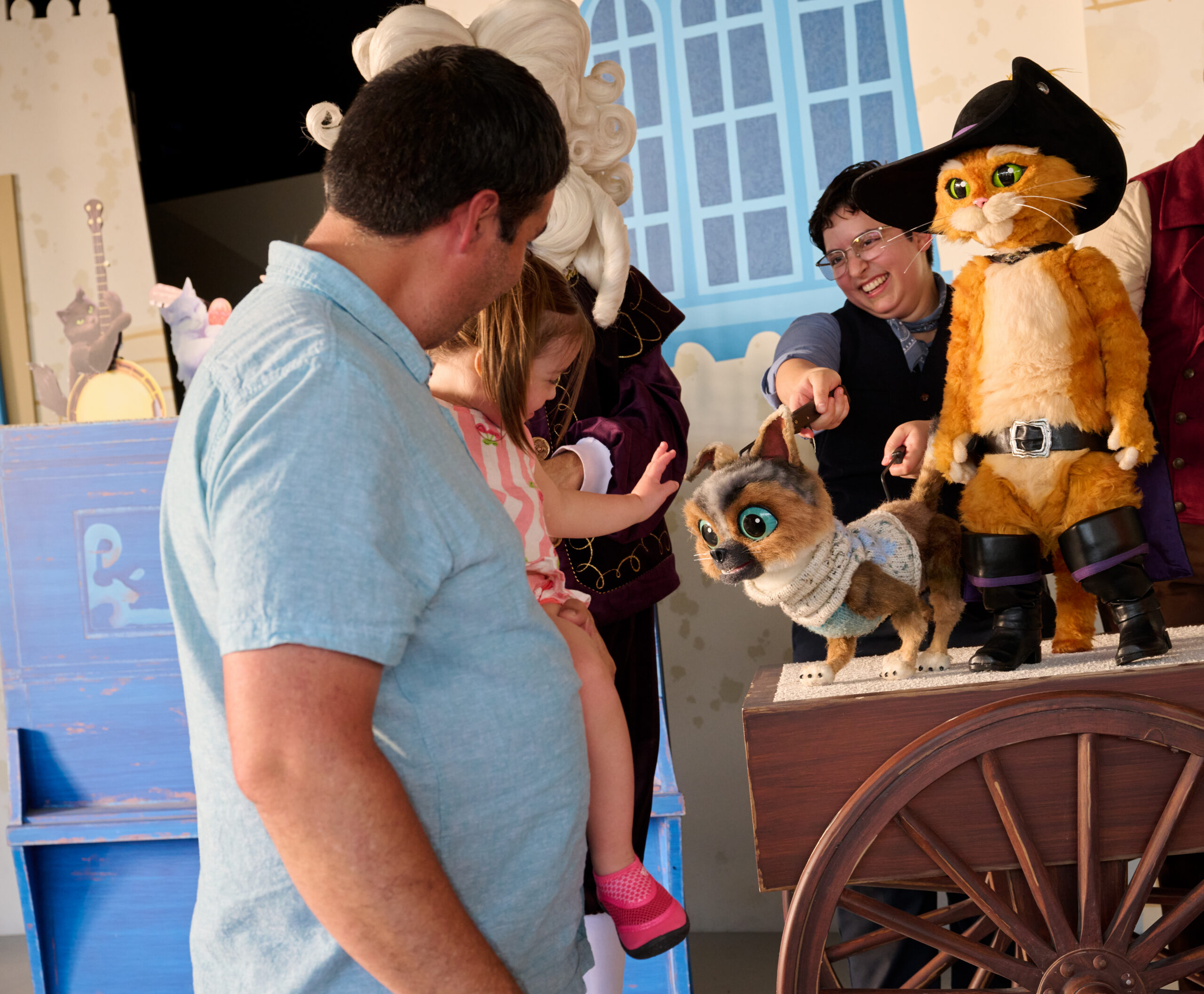 Kids and their families can enjoy Mama Luna’s Adopt a Kitty Day! where they’ll be able to see Puss in Boots in his greatest adventure yet as he returns to the village of Del Mar for a spectacularly silly puppet performance.