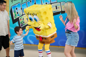 Guests meet SpongeBob SquarePants