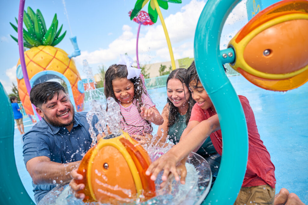 Pineapple Paradise offers some playful splashing around.