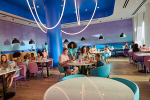 Curiosity Café is a quick service restaurant offering hotel guests meals throughout the day.