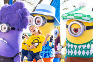 The grand opening celebration featured catchy choreographed dance moments including this one with Illumination’s Minions. Guests can meet the Minions at Illumination’s Minions vs. Minions: Bello Bay Club. 