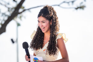 To celebrate grand opening day, the park hosted a kid-tastic celebration emceed by Laila Lockhart Kraner – who plays “Gabby” in DreamWorks’ “Gabby’s Dollhouse."